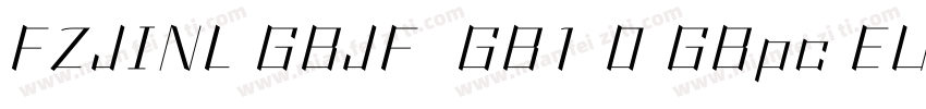 FZJINL GBJF  GB1 0 GBpc EUC H字体转换